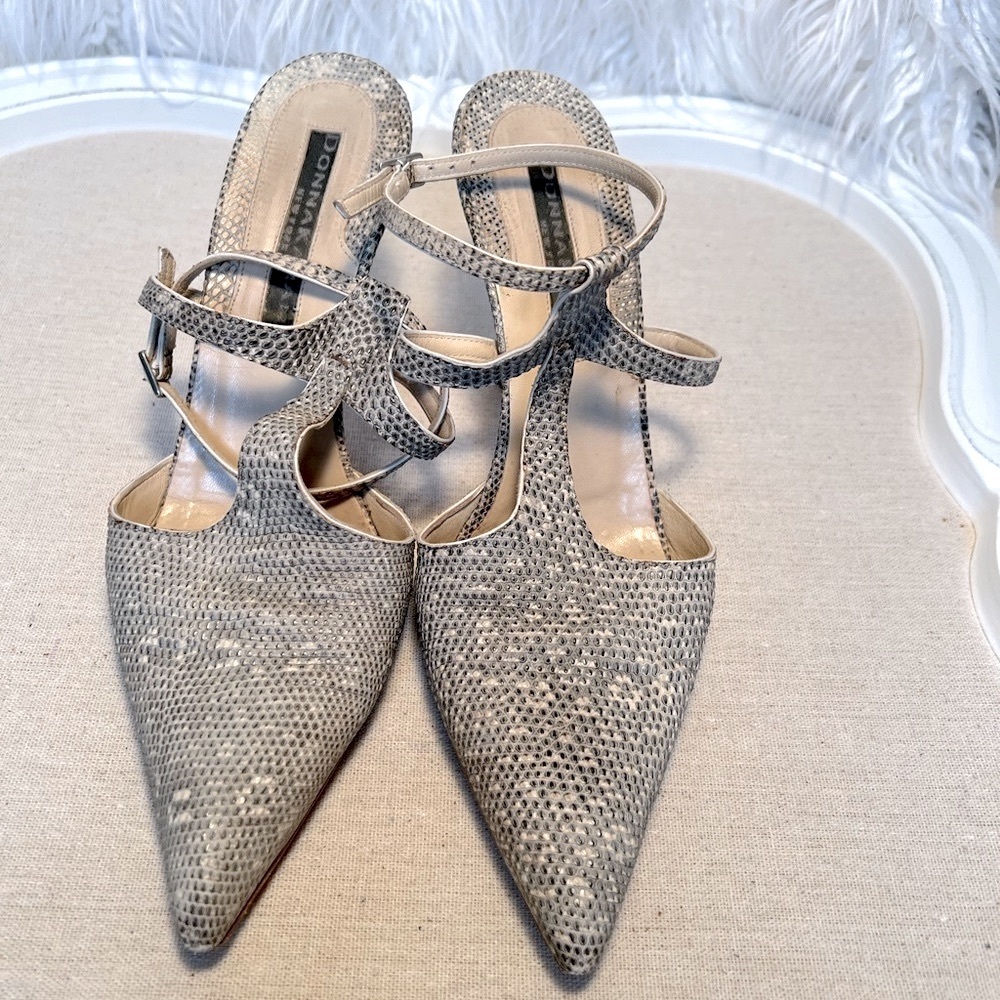 Donna Karan lizard shoes - rare